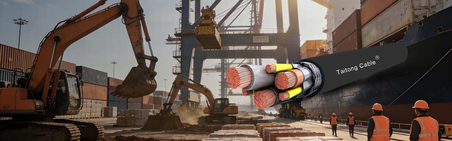 สายเคเบิลหุ้มด้วยยาง